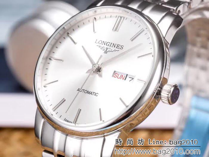 LONGINES浪琴 經典大三針 全自動機械 精品男士腕表 WSS1084